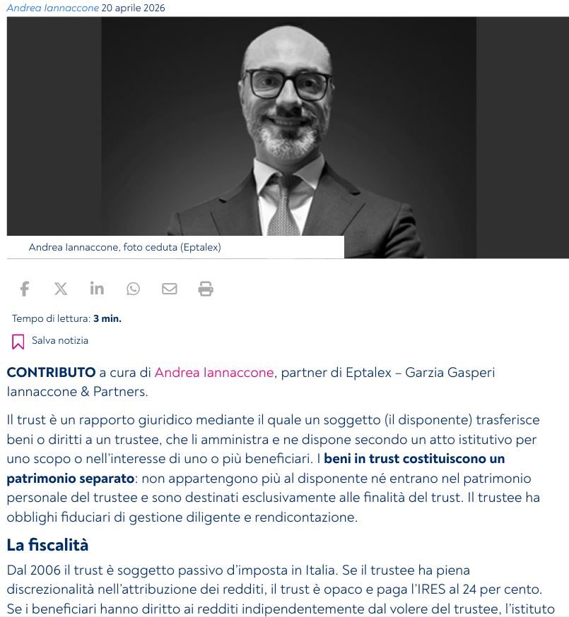 Trust e interposizione fiscale, quando il Fisco non ci crede