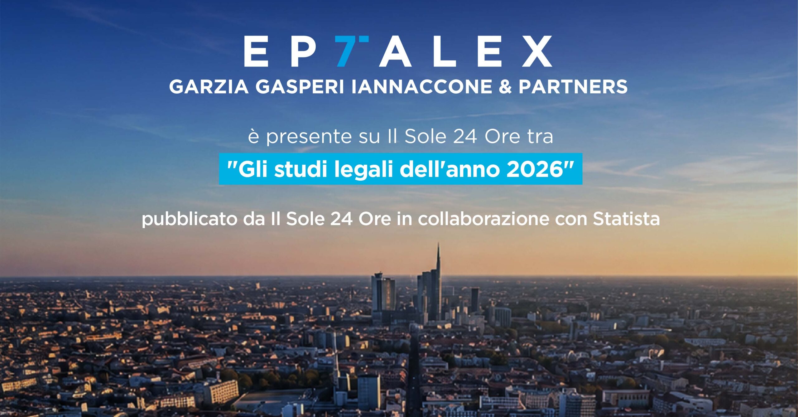 Eptalex Legal&Tax: Gli Studi Legali dell'Anno 2026