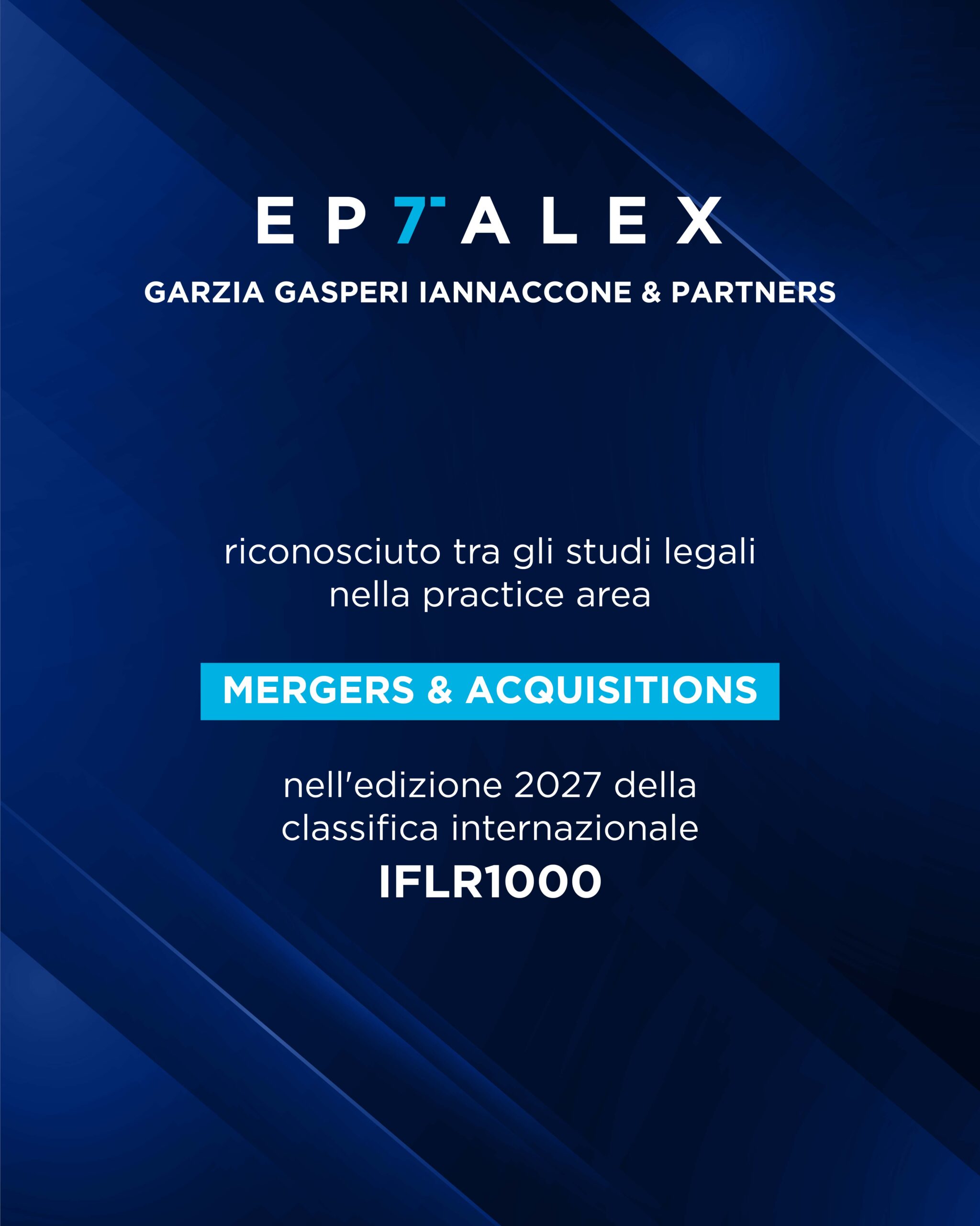 Eptalex nella classifica IFLR1000 per l’area M&A